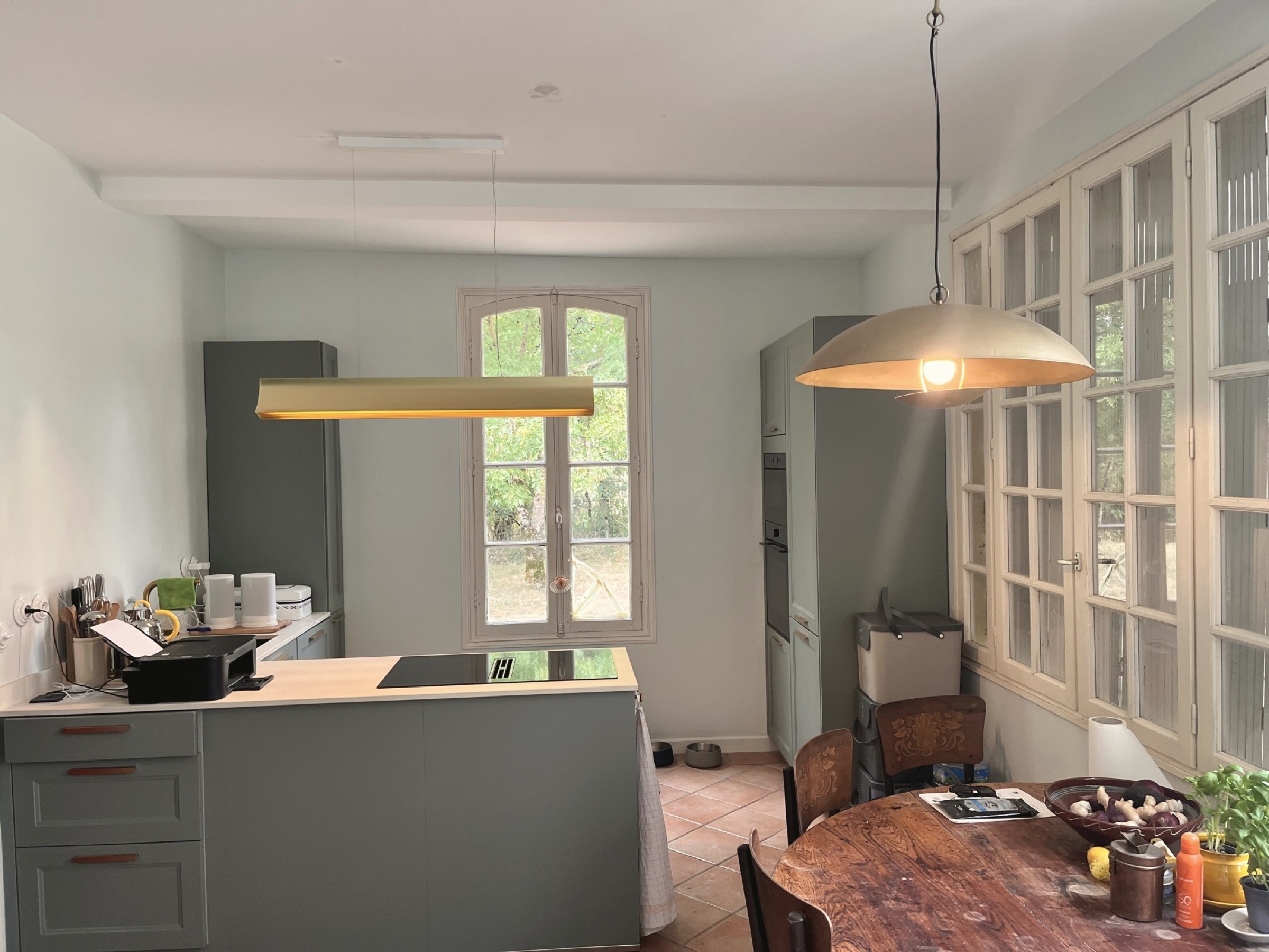 Die modernisierte Küche des Manoir Comté
